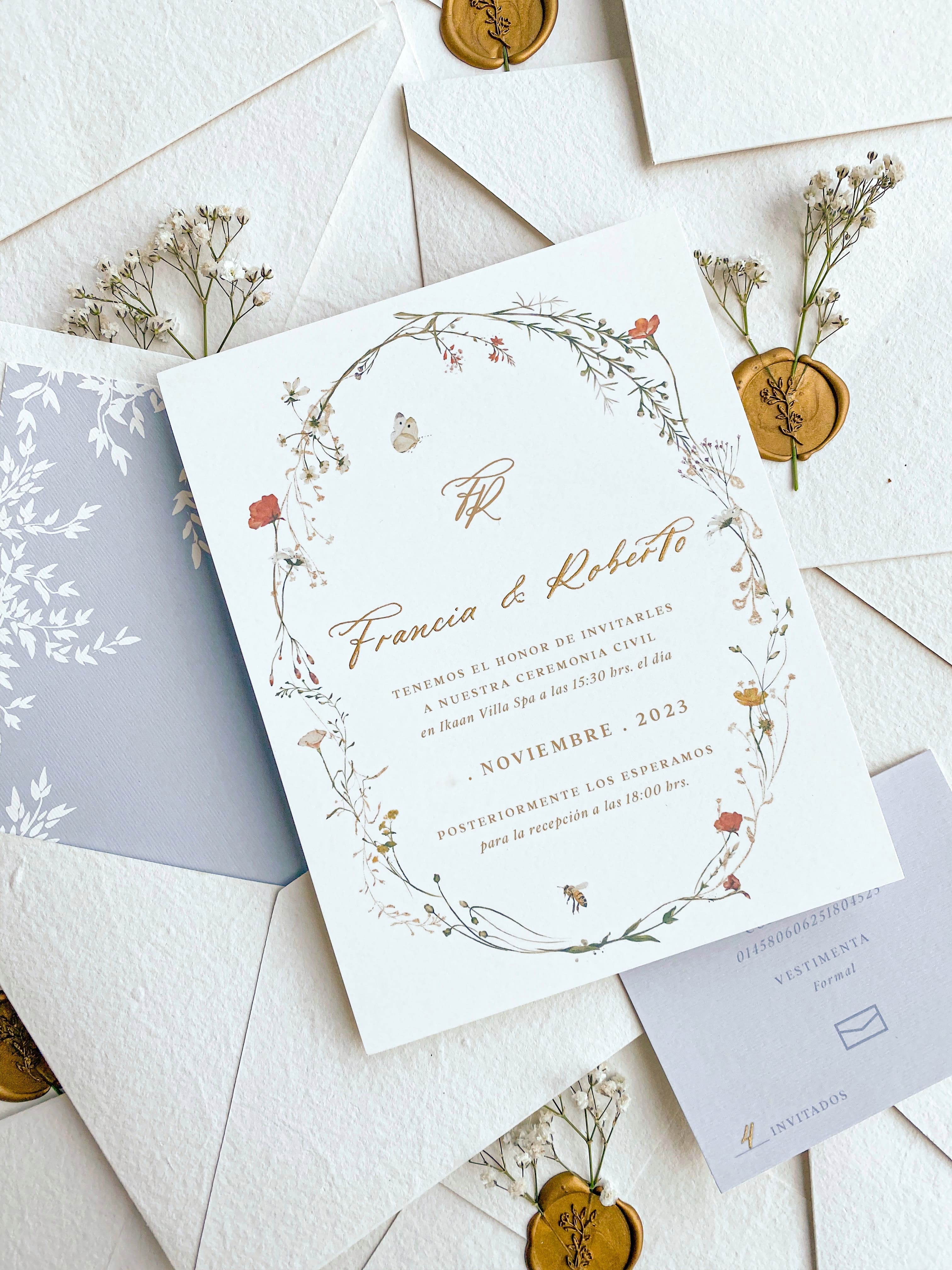 Fotografía de Invitaciones de Coquelicot  - 39528 